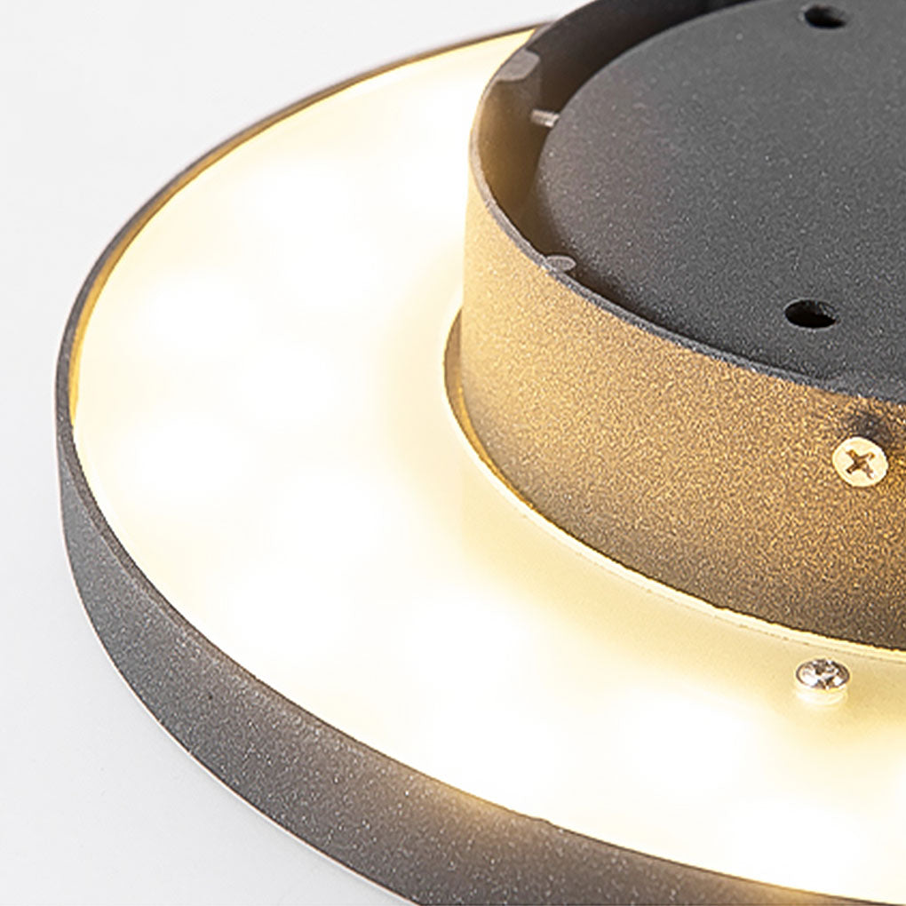 Halo Bottom-Emitting LED Ground Solar Lights Durable & Elegant for Outdoors