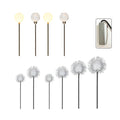 10-Piece Solar Dandelion Pathway Lights LED Outdoor Garden Lighting Set