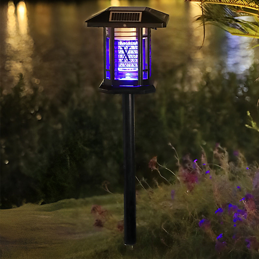 360° Multifunctional Solar Mosquito Killer Lamp with Waterproof, Dual Lighting Modes