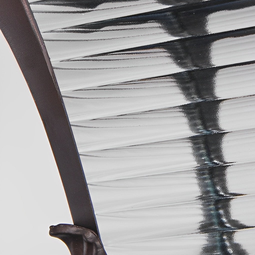 Ornate Top Vintage Solar LED Lawn Lamp in Elegant Coffee Gold Finish