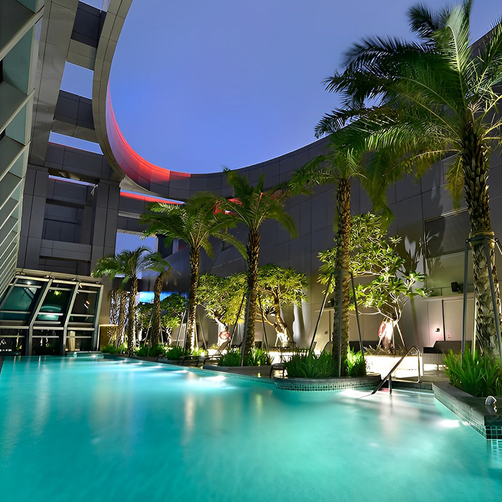 AC12V Modern LED Underwater Pool Lights Chrome Adjustable Spot Light