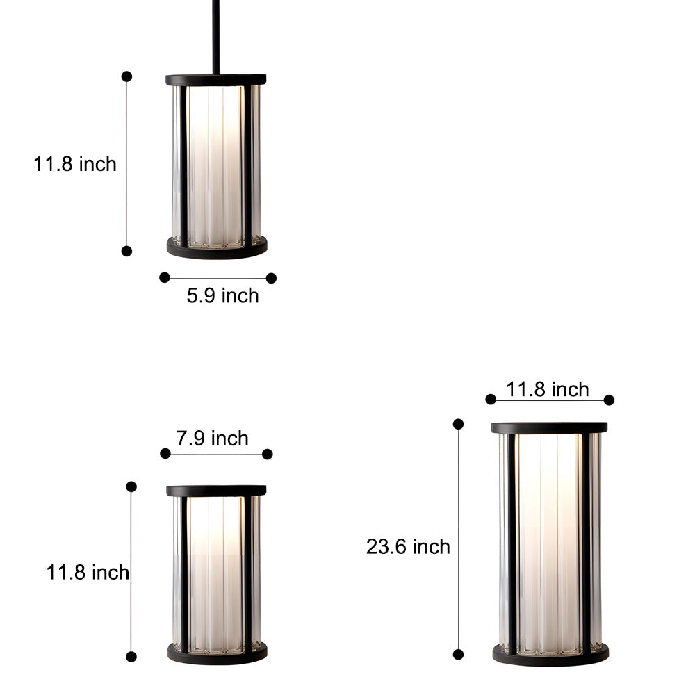 Cylinder Lantern Outdoor Light Waterproof Outdoor Solar Lights