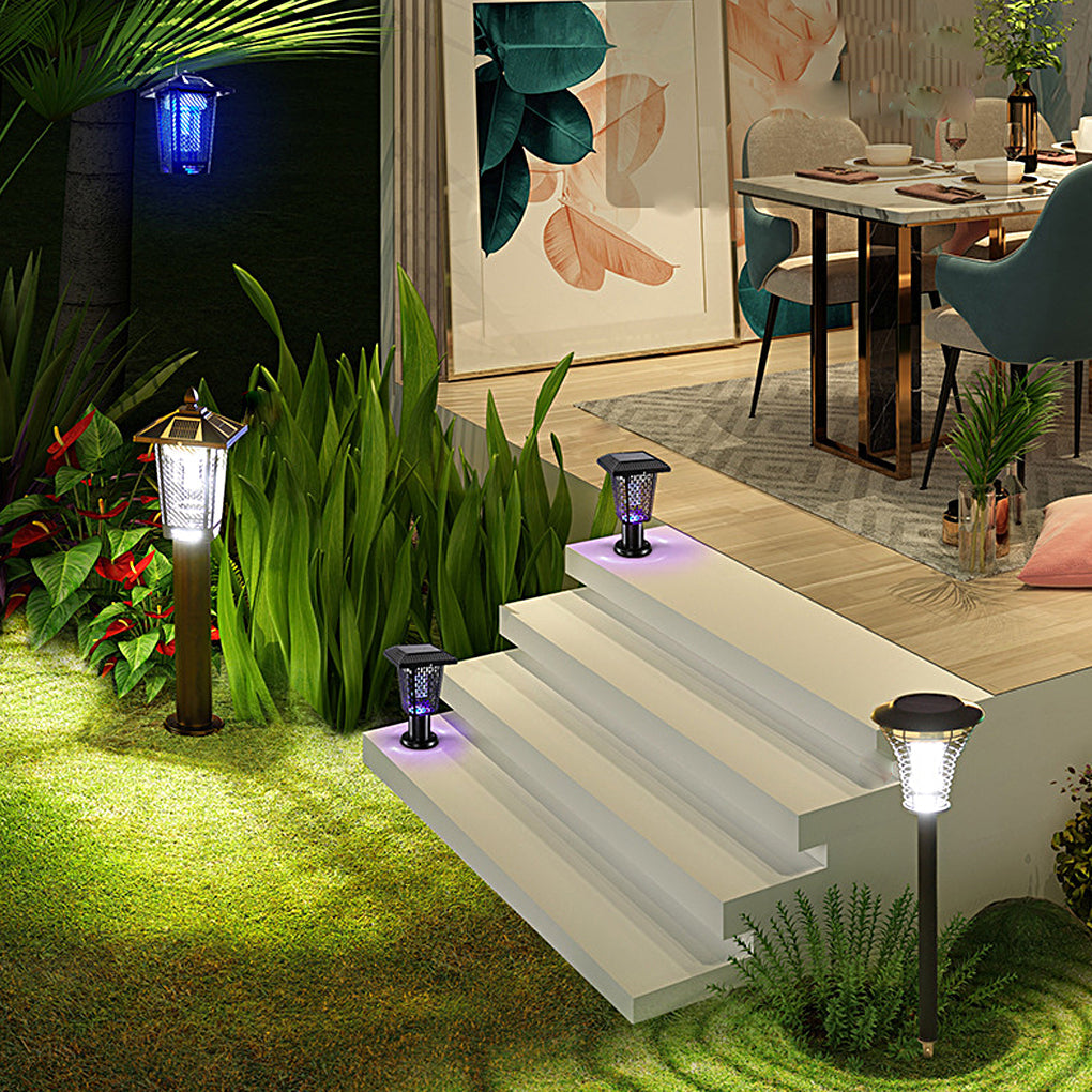 360° Multifunctional Solar Mosquito Killer Lamp with Waterproof, Dual Lighting Modes