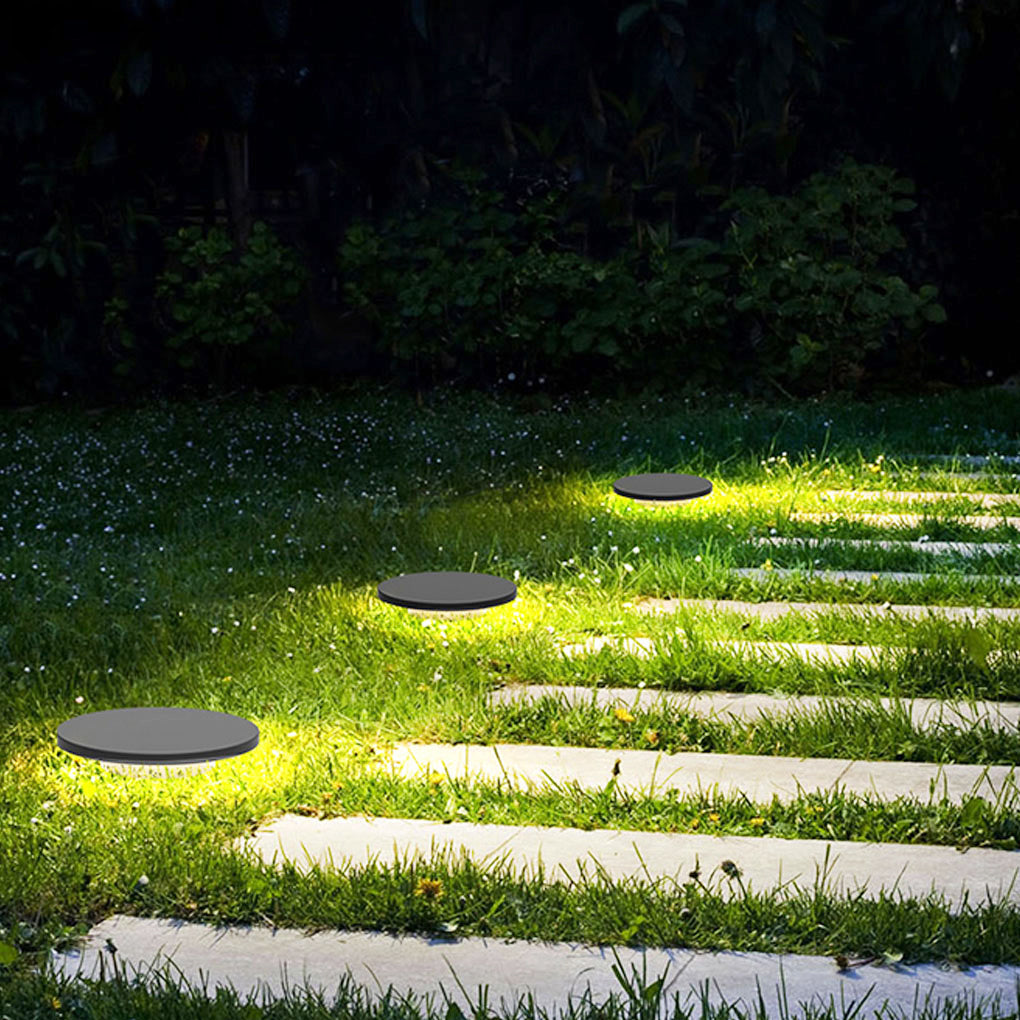 Halo Bottom-Emitting LED Ground Solar Lights Durable & Elegant for Outdoors