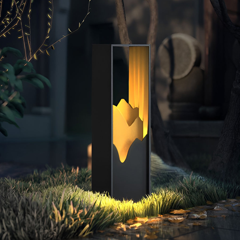 LED Mountain Scenery Path Lights Waterproof Landscape Lighting for Outdoor Elegance