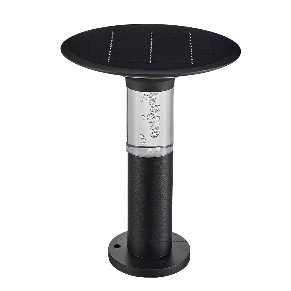 Solar Path Lights with Innovative Round Top Disk Down Lighting and Bubble Design