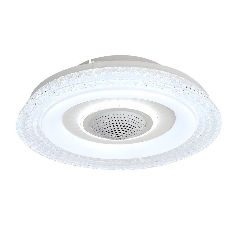 20 in. W 6-Speed Indoor Bladeless Smart Ceiling Fan with Remote and Dimmable LED