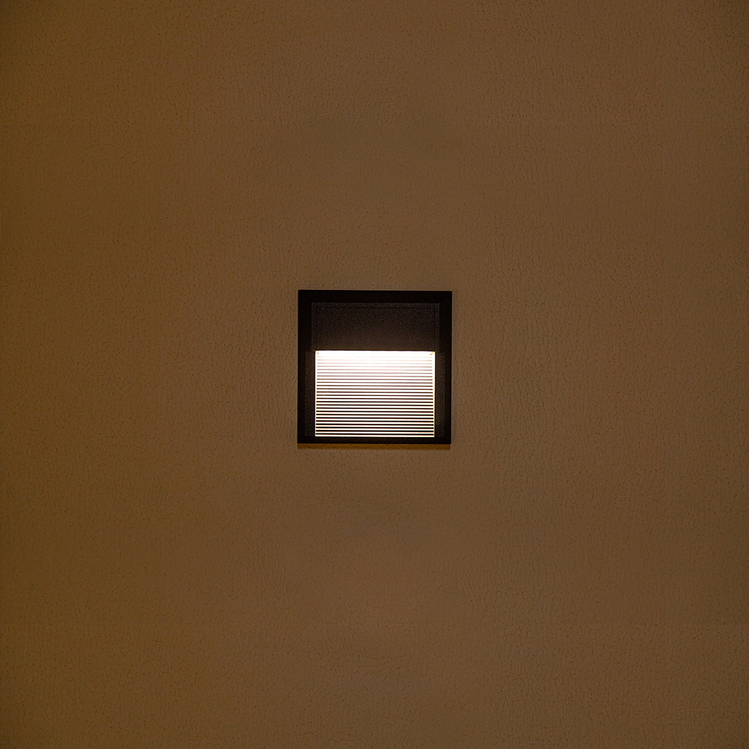 Geometric LED Outdoor Step Lights Minimalist Style