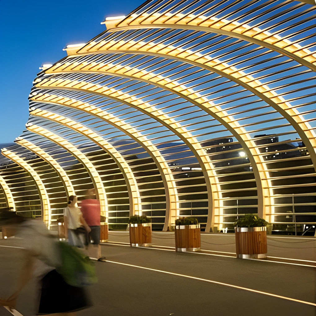 Adjustable Warm Solar LED Strip Lights Outdoor Remote Controlled Illumination