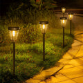 Open Multi-Ring Cone Shape Solar LED Garden Pathway Lights