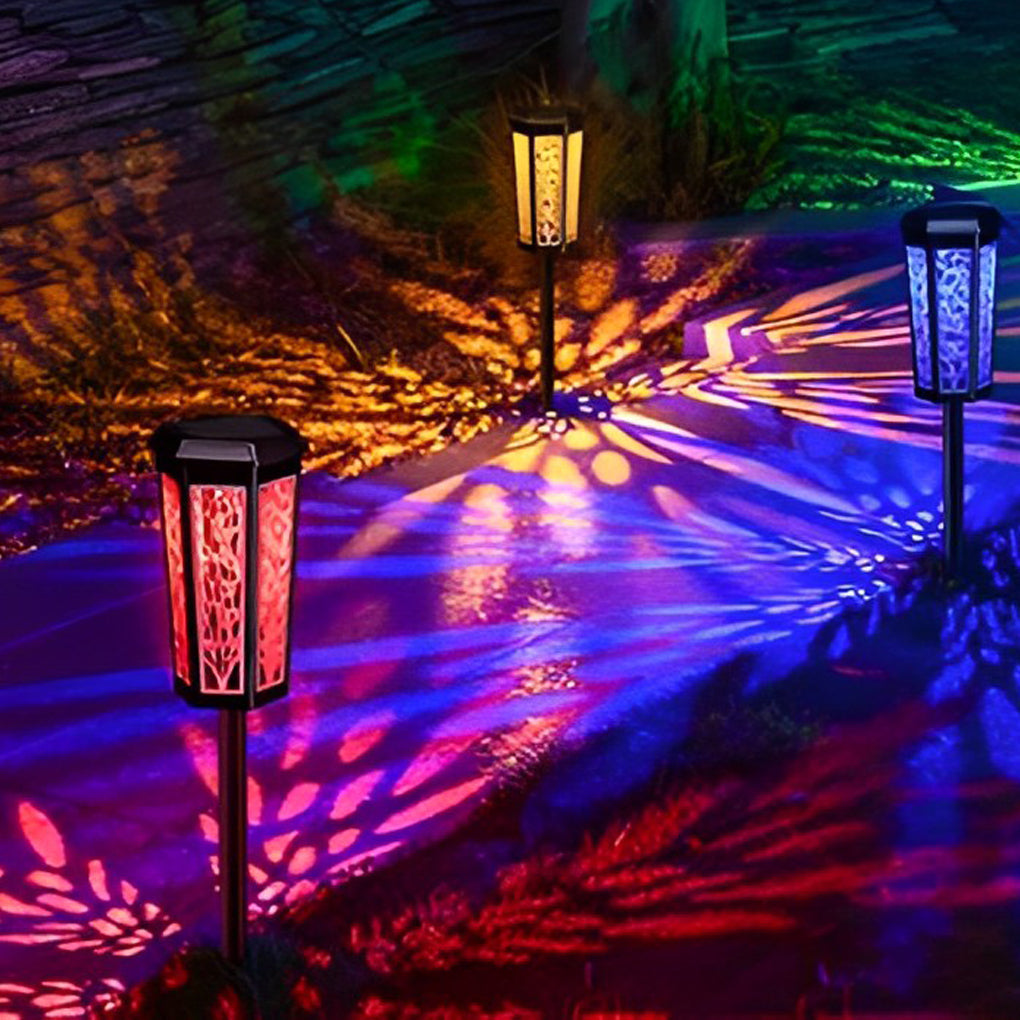 Intelligent LED Solar Stake Light - Color Changing, Waterproof Outdoor Ambience Enhancer