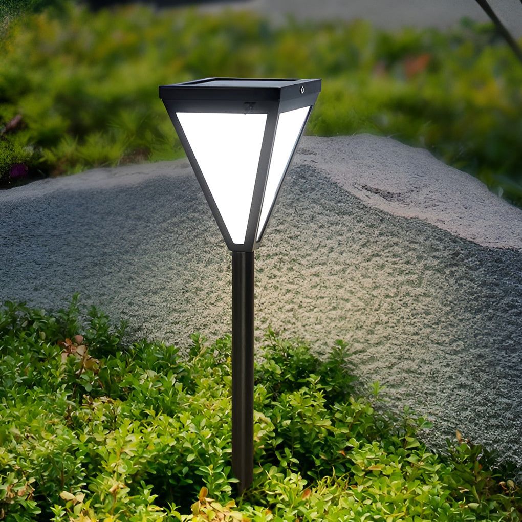 Sleek Solar LED 2.6W Pathway Post Light Outdoor Waterproof Lighting
