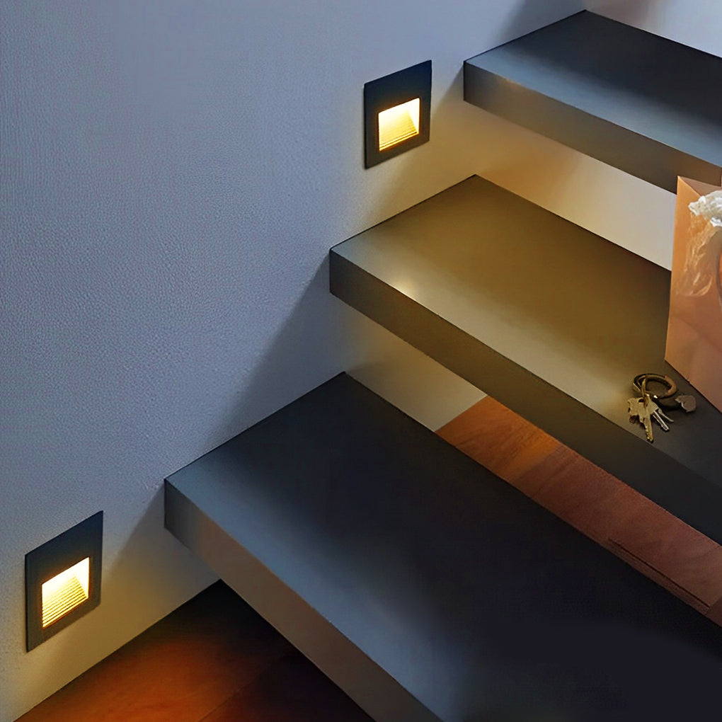 [Open-Box]Visual Comfort Wall Recessed LED 3W Aluminum Modern Architectural Step Lights