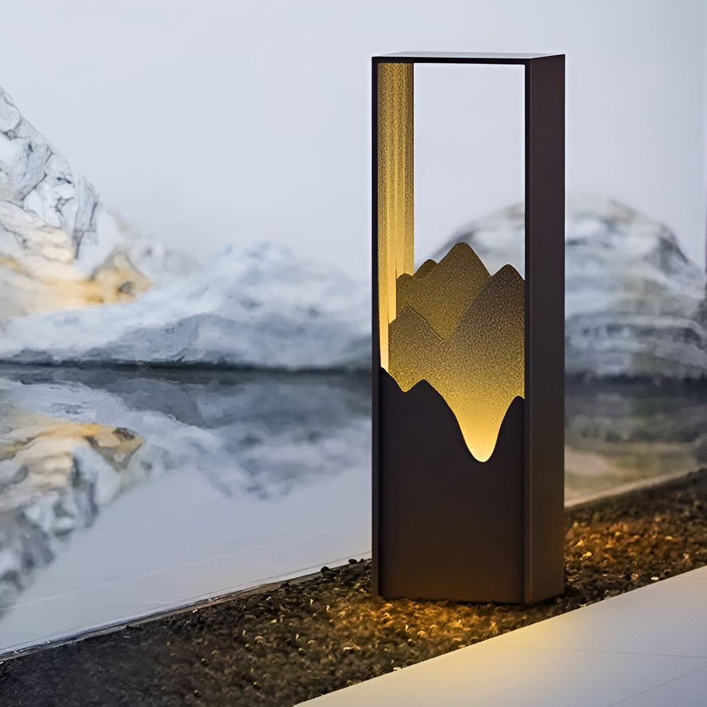 LED Mountain Scenery Path Lights Waterproof Landscape Lighting for Outdoor Elegance