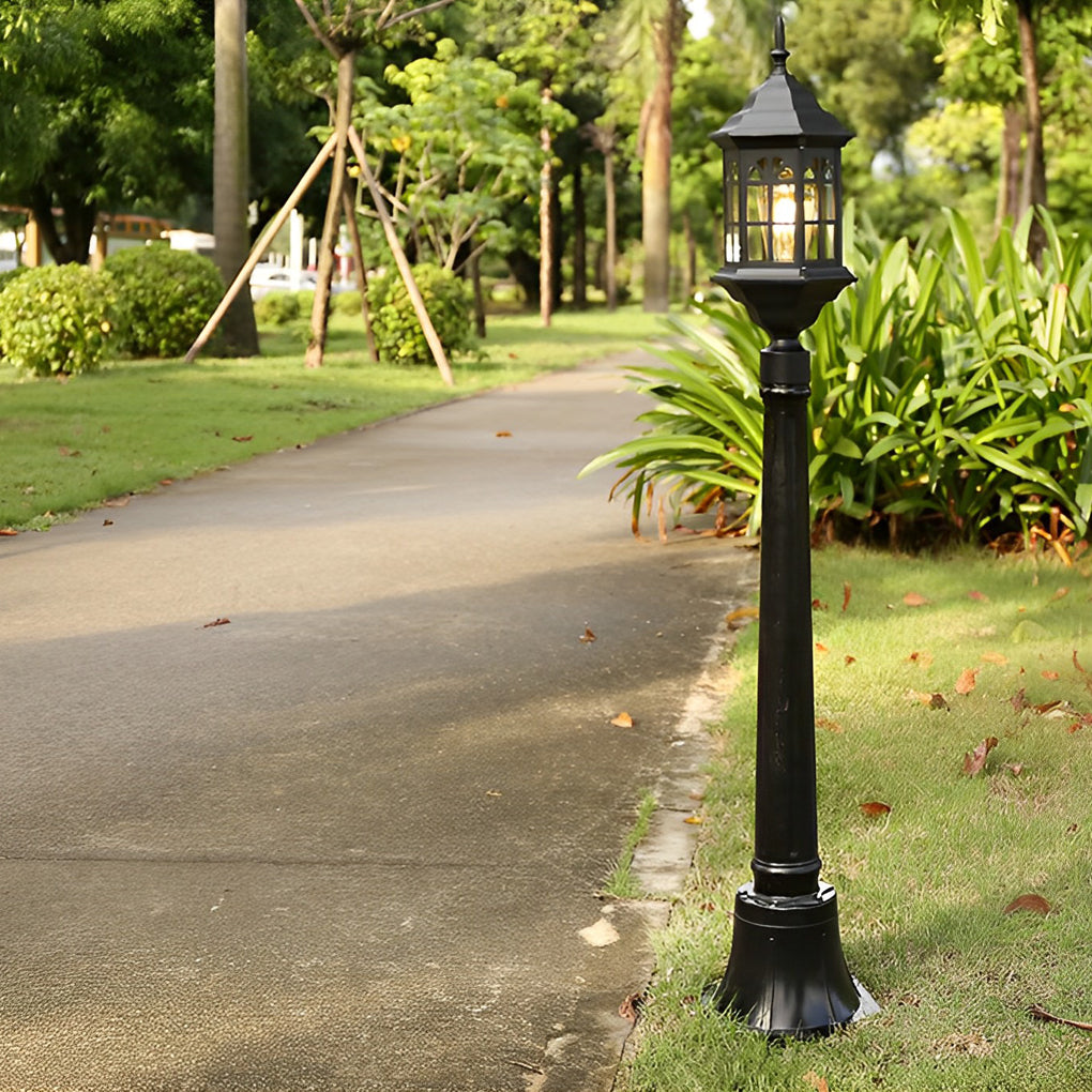 Elegant Slim Post LED Outdoor Post Lights Black/Bronze Pathway Lamps