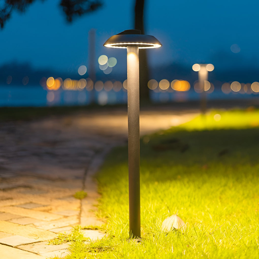 Modern Mushroom LED Path Light Waterproof Outdoor Landscape Post Lamp