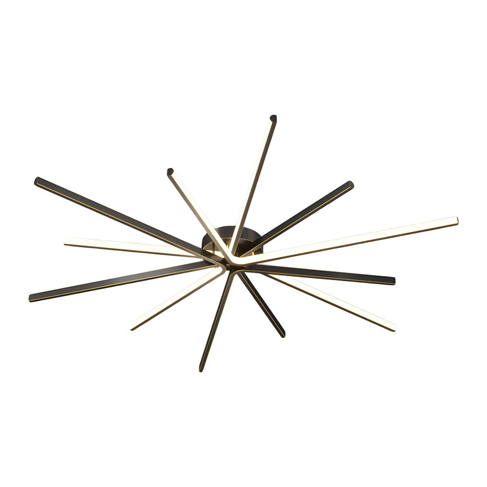 Copper Starbursts Ceiling Light Star-shaped Ceiling Lighting Fixture