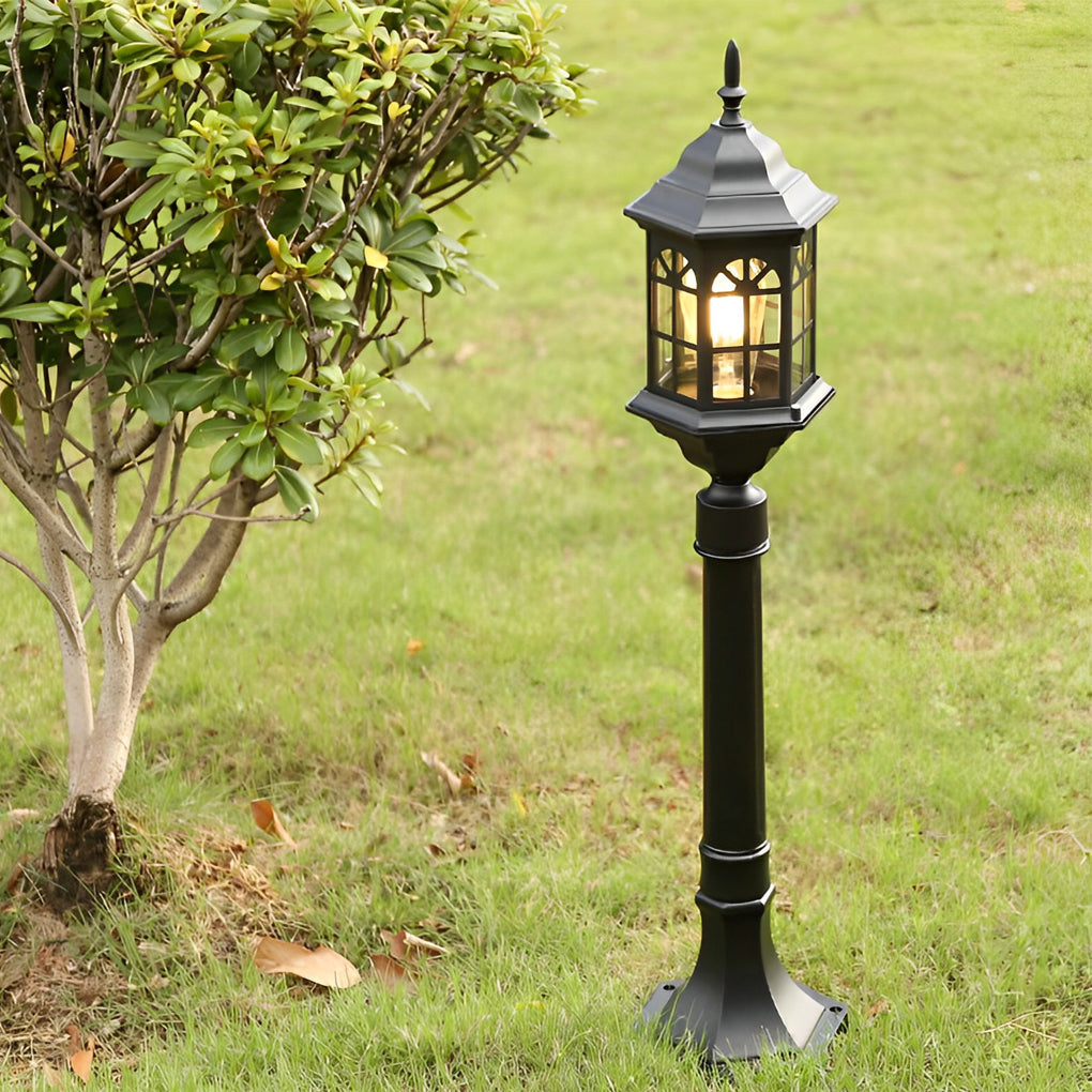Elegant Slim Post LED Outdoor Post Lights Black/Bronze Pathway Lamps