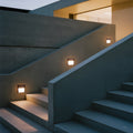Geometric LED Outdoor Step Lights Minimalist Style