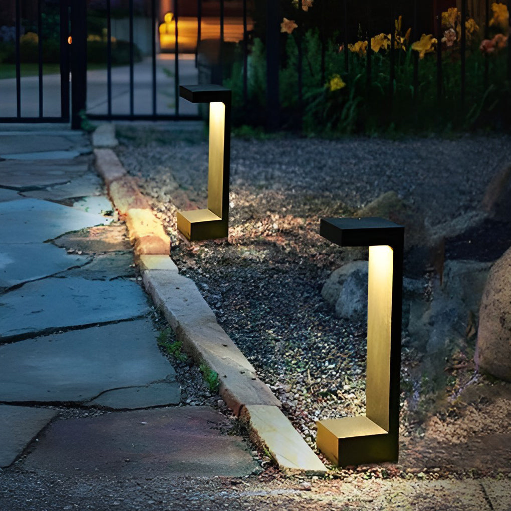 Contemporary Rectangular COB Pathway Lights Waterproof Outdoor Garden Illumination