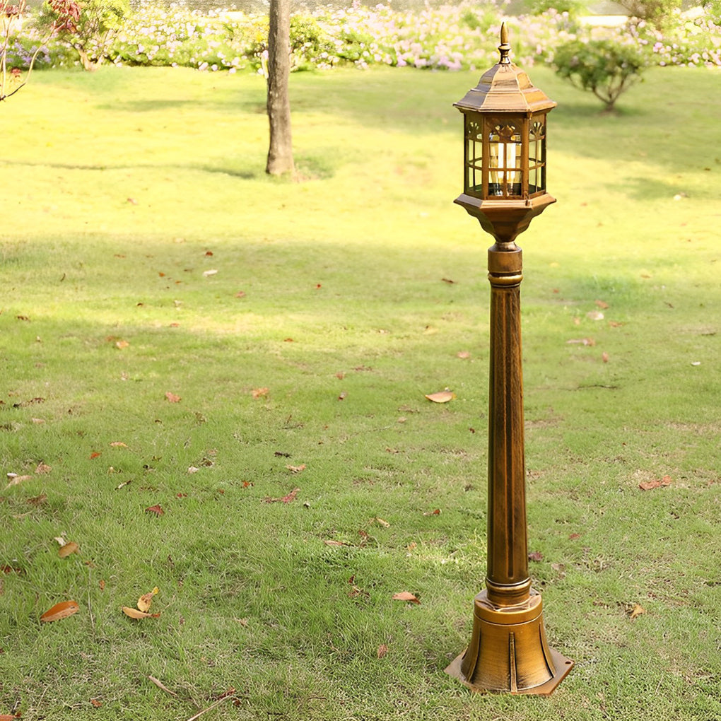 Elegant Slim Post LED Outdoor Post Lights Black/Bronze Pathway Lamps