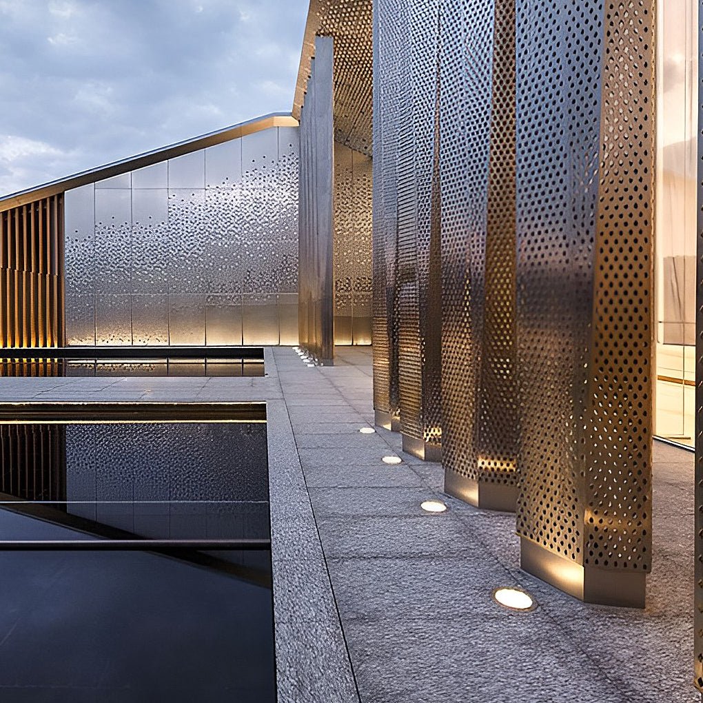 Lux Bright White Stainless Steel 1.5W LED In-Ground Well Lights for Decks and Steps