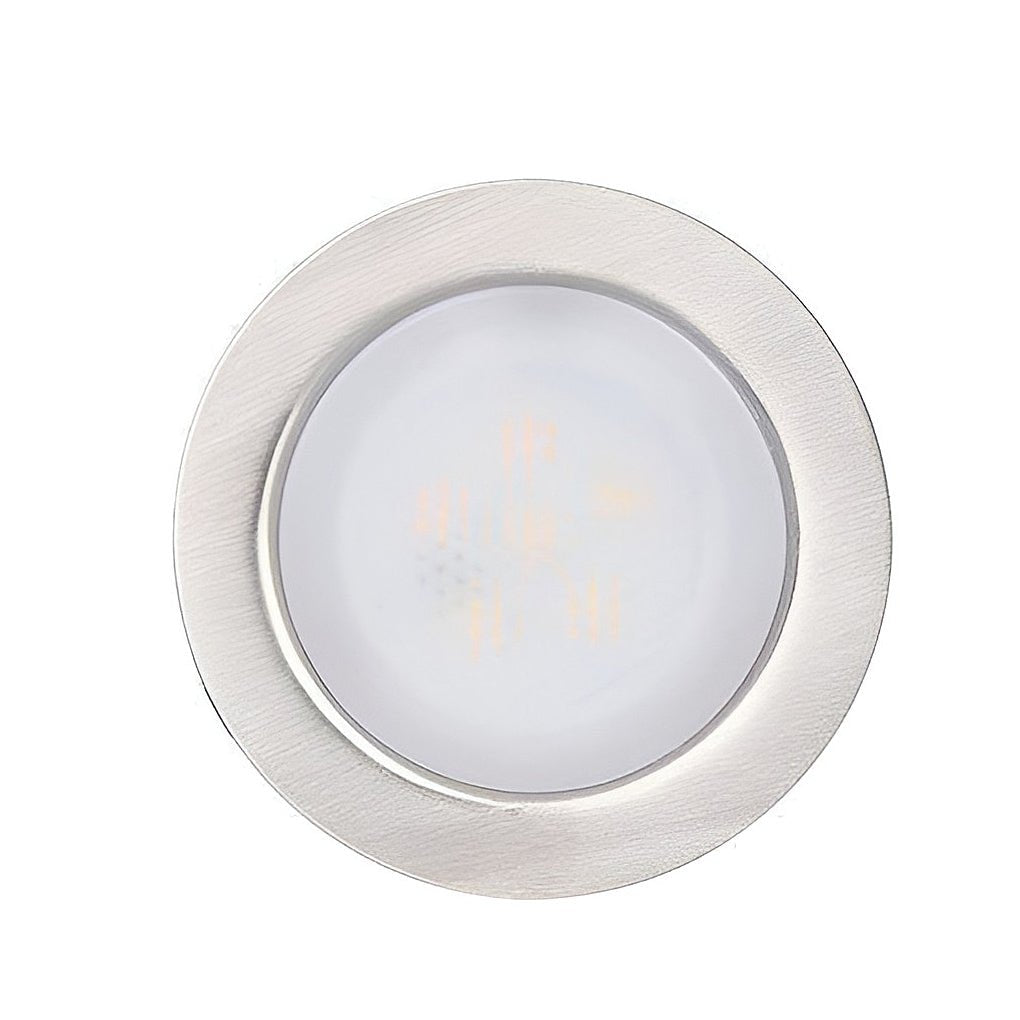 Lux Bright White Stainless Steel 1.5W LED In-Ground Well Lights for Decks and Steps