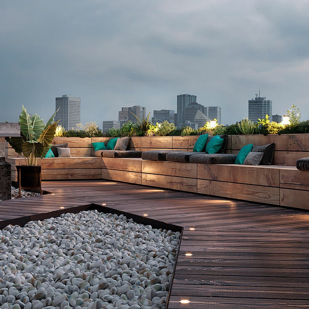 Eco-Friendly Radiance 8-Piece LED Solar Step Inground Lighting Set for Outdoor