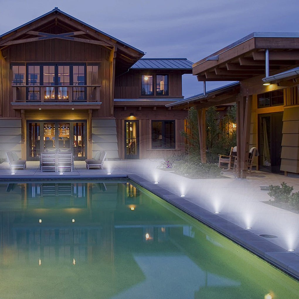 Eco-Friendly Radiance 8-Piece LED Solar Step Inground Lighting Set for Outdoor