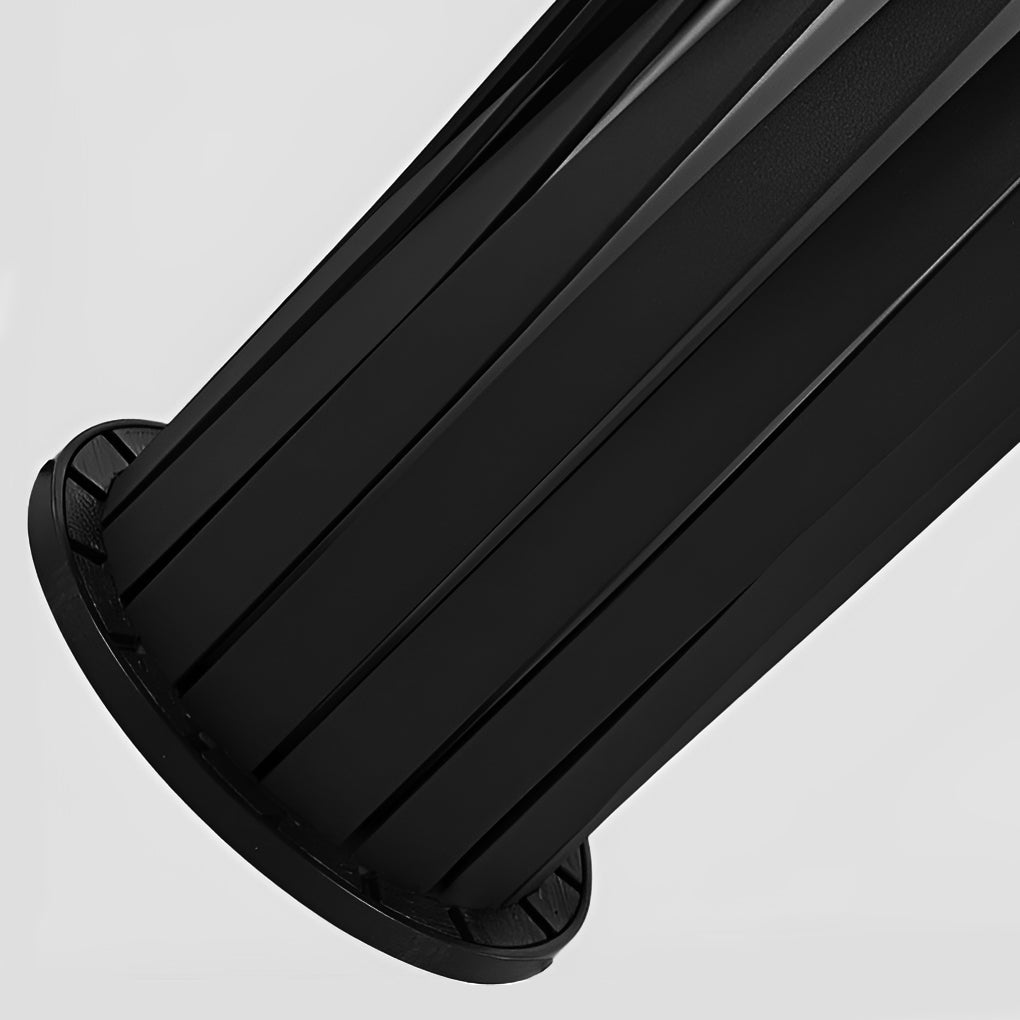 Geometric Black Cage Solar LED Pathway Lights