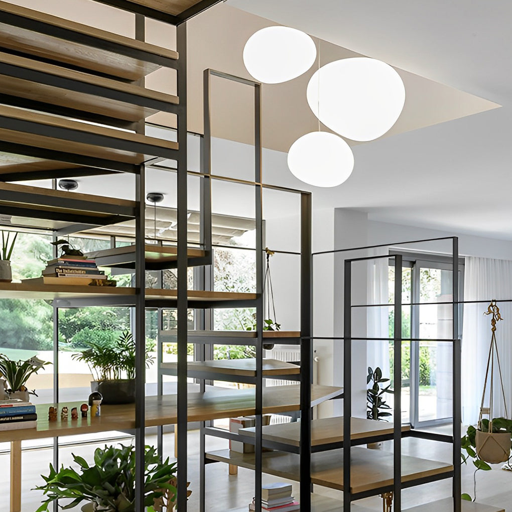 Creative PE Round Ball LED White Modern Pendant Light Hanging Lamp