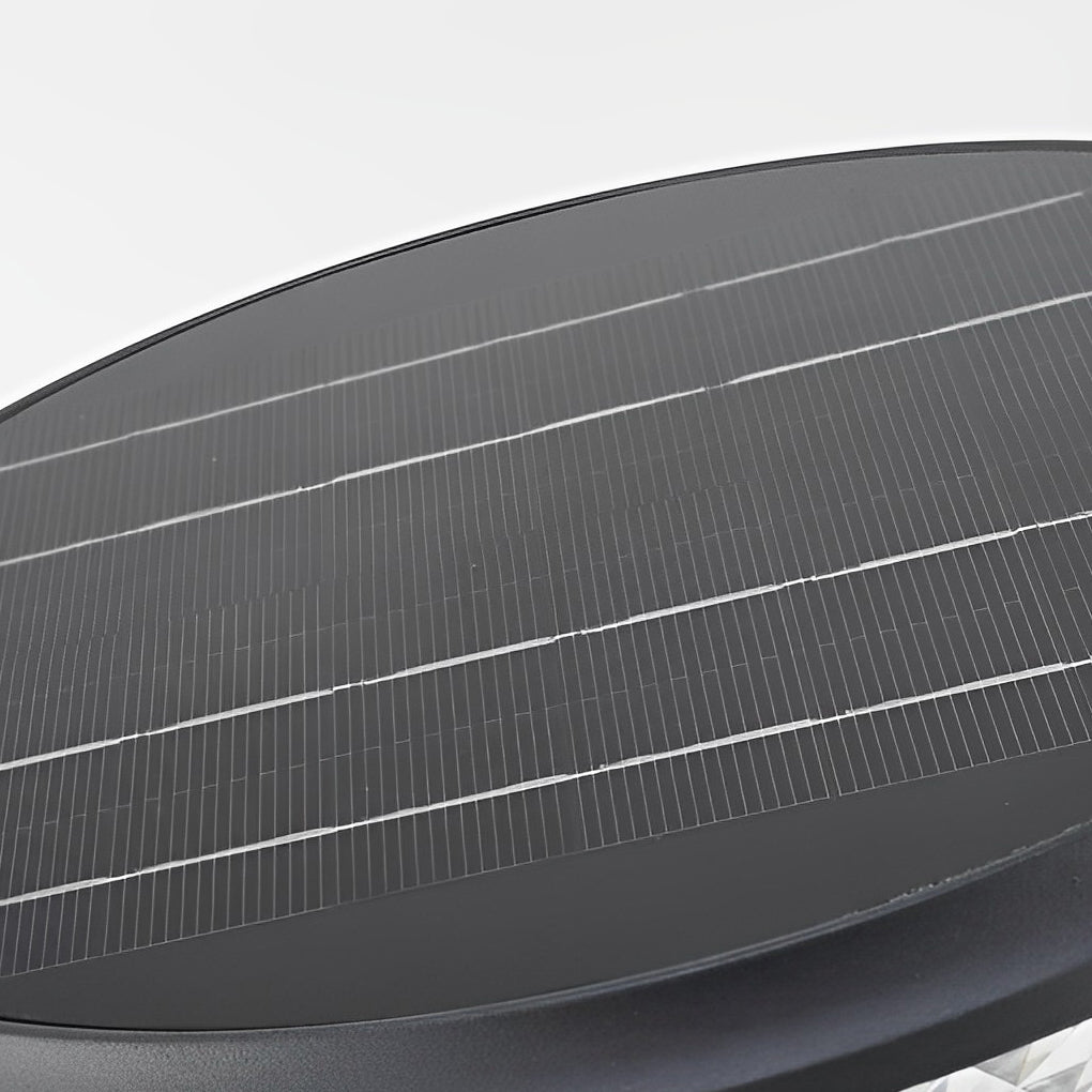 Modern Matte Black Solar LED Adjustable Brightness Outdoor Pathway Lighting