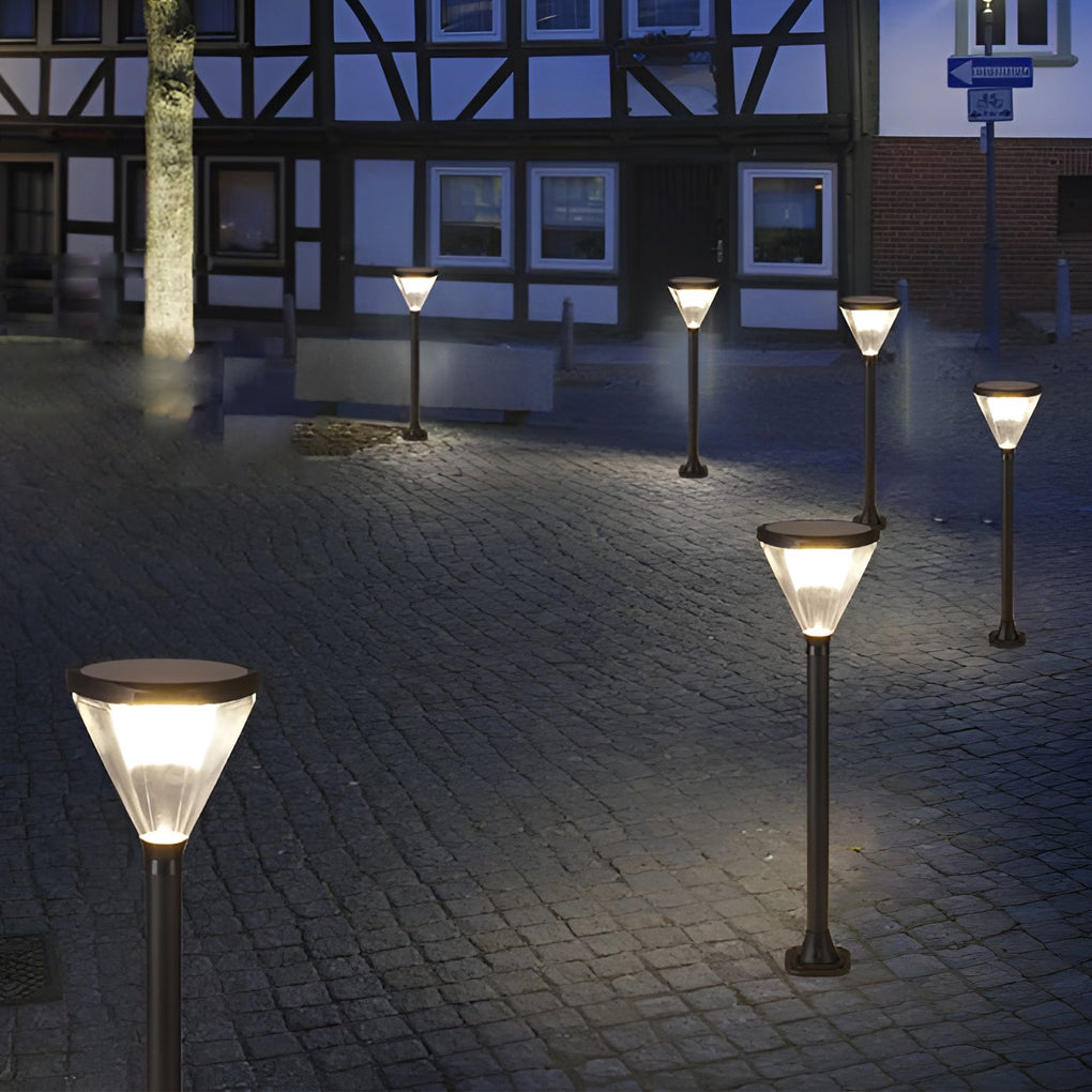 Eco-Efficient Cone-Shaped Solar Path Light Modern LED Outdoor Lighting