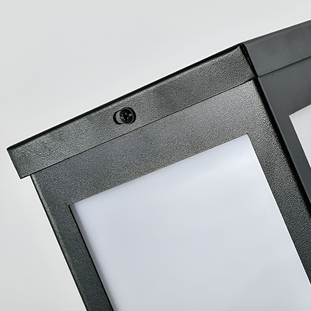 Remote-Controlled Industrial Solar Bollard Lights Waterproof & Square Outdoor Lighting