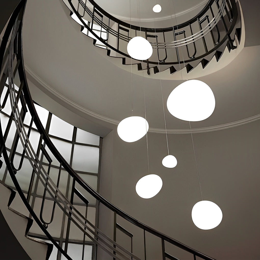 Creative PE Round Ball LED White Modern Pendant Light Hanging Lamp