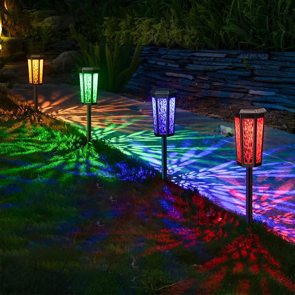 Intelligent LED Solar Stake Light - Color Changing, Waterproof Outdoor Ambience Enhancer