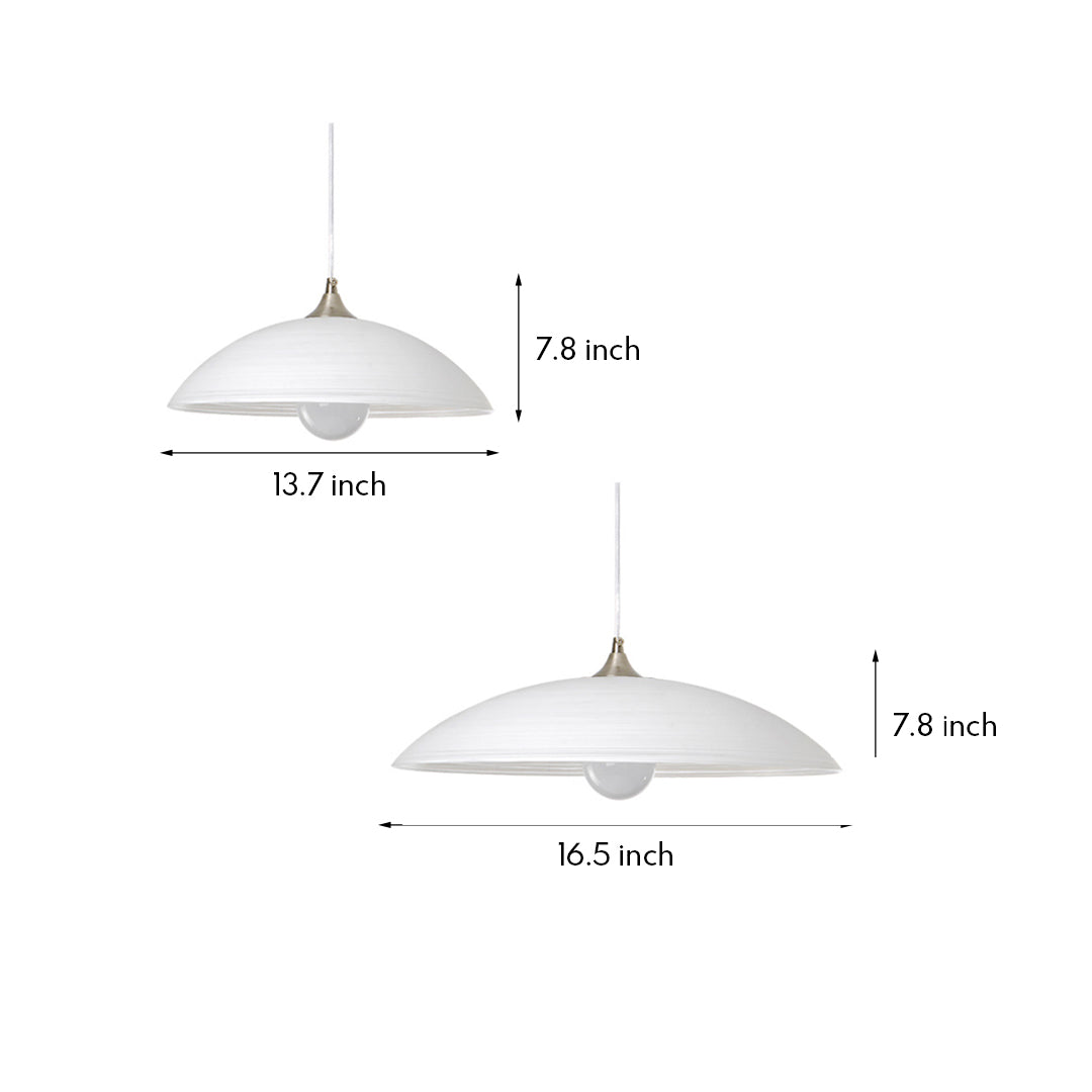 Japanese Style Pendant Light Retro Water Pattern Glass Light