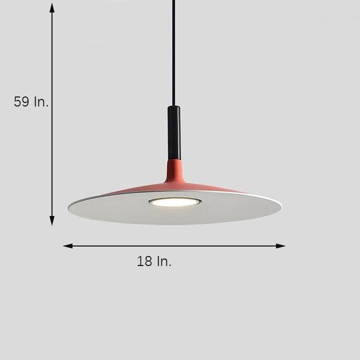 Flat Dish LED Nordic Pendant Lighting Hanging Ceiling Lights