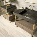 Terra Bath Sink with Elemental Classic Drawer Vanity & Storage