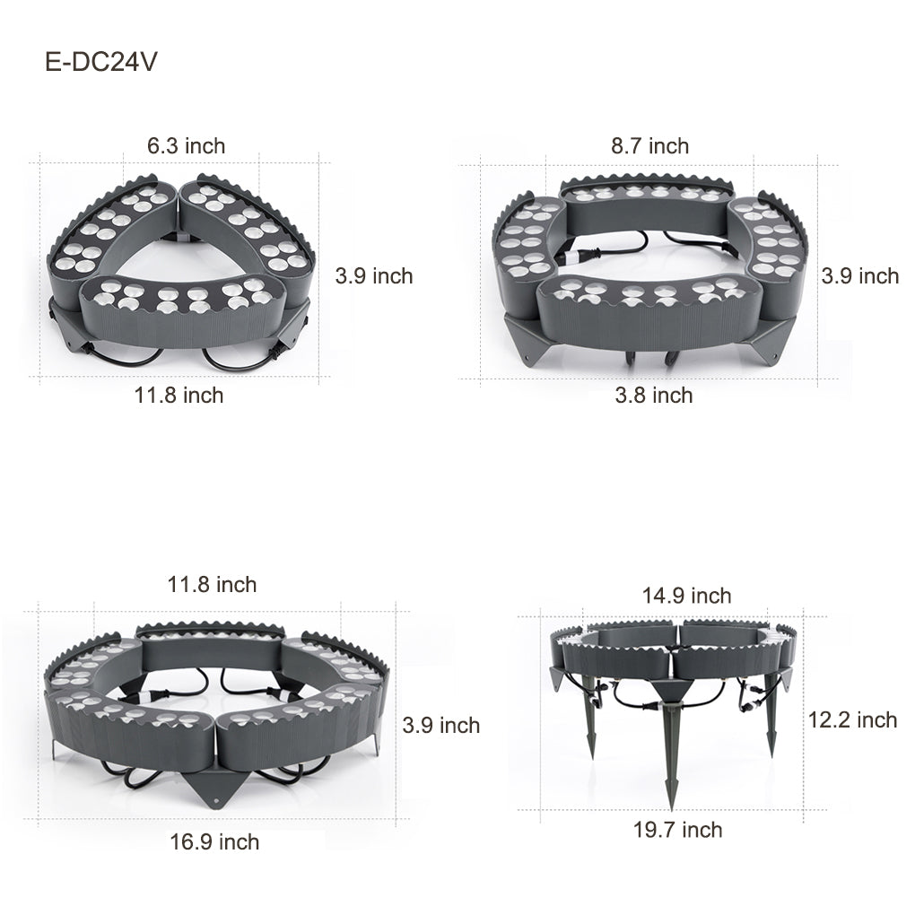 Solid Upwards LED Tree-Mounted Lights Outdoor Landscape Lighting for Trees