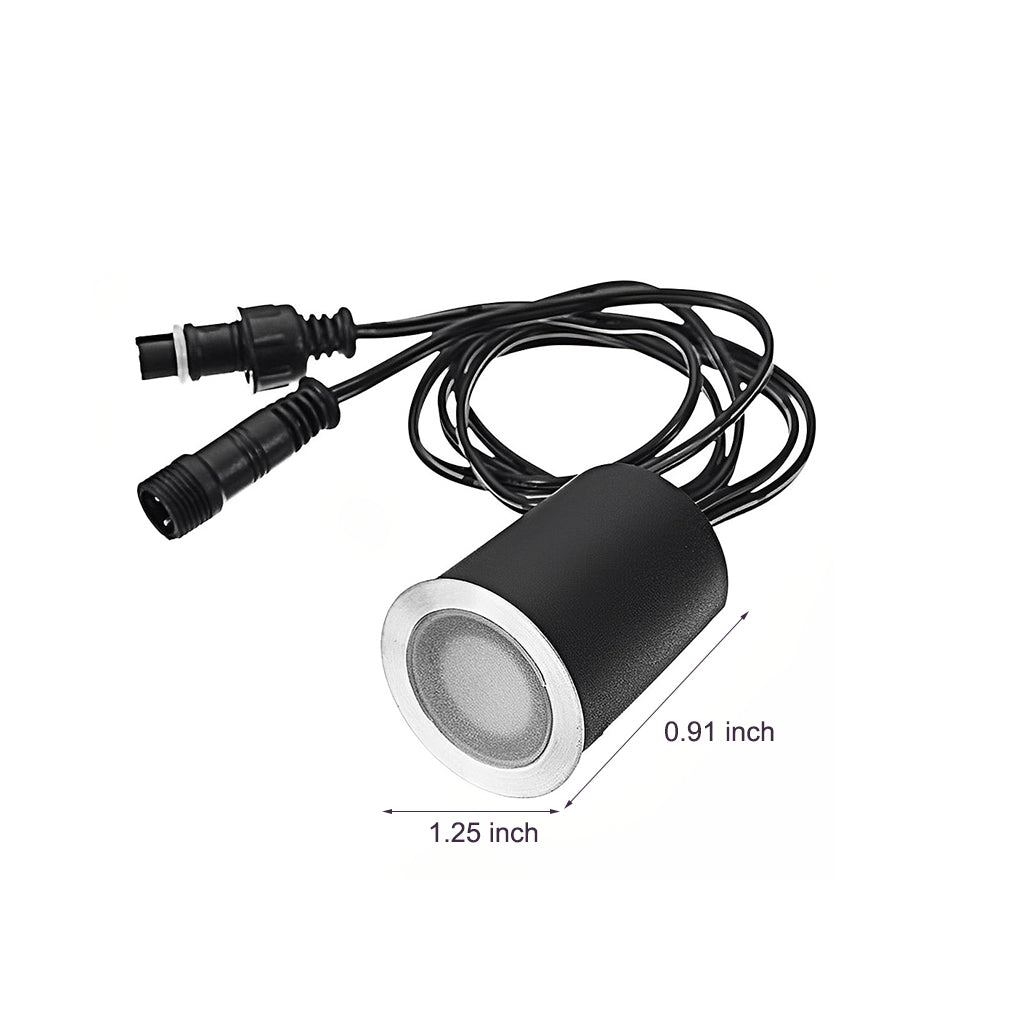 LED Outdoor Stairway Light Kit 16 Pc Weatherproof Recessed Deck and Step Lights