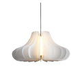 White Shade Pendant Light Nordic Cream Style PE Material LED Light