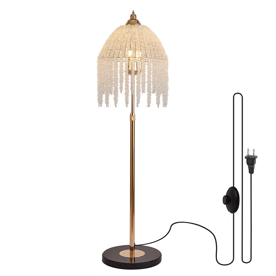 Floor Crystal Lamps LED Decorative Luxury Hardware Light