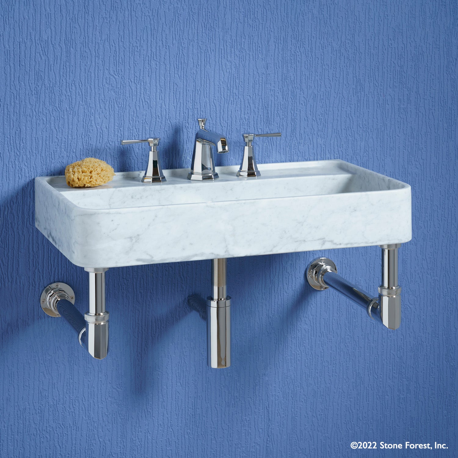 Lumbre Sink paired with Elemental Facet Wall Unit