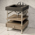 Terra Bath Sink paired with Elemental Classic Console Vanity
