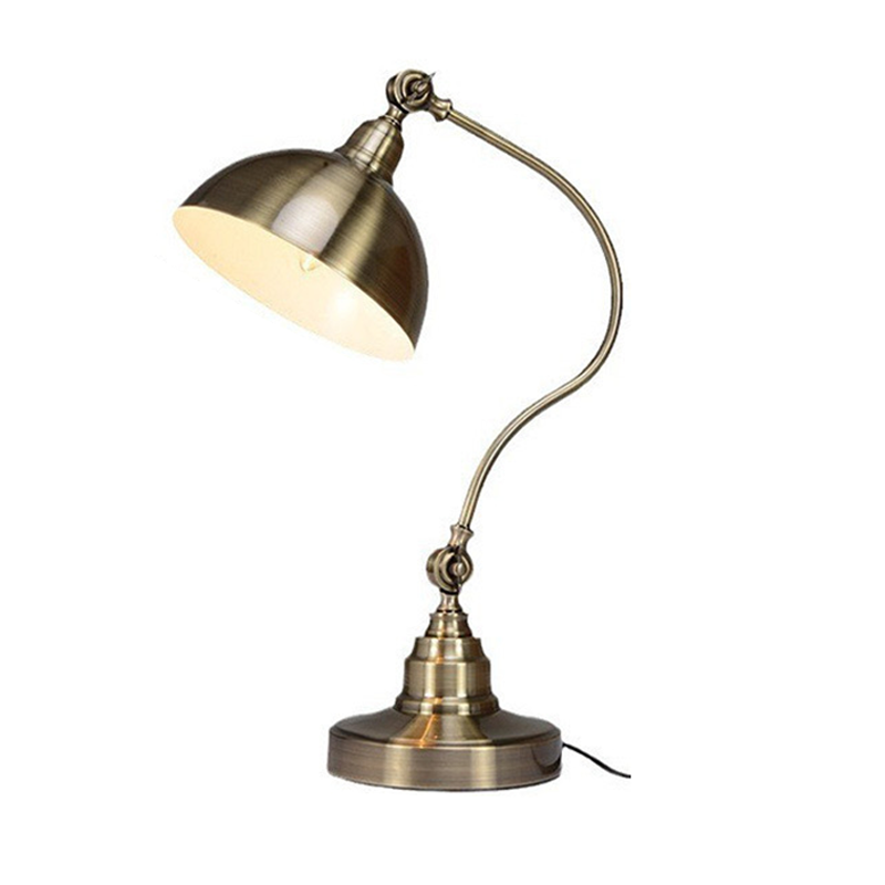 20'' Antique Metallic LED Desk Lamp with Adjustable Gooseneck for Task Lighting