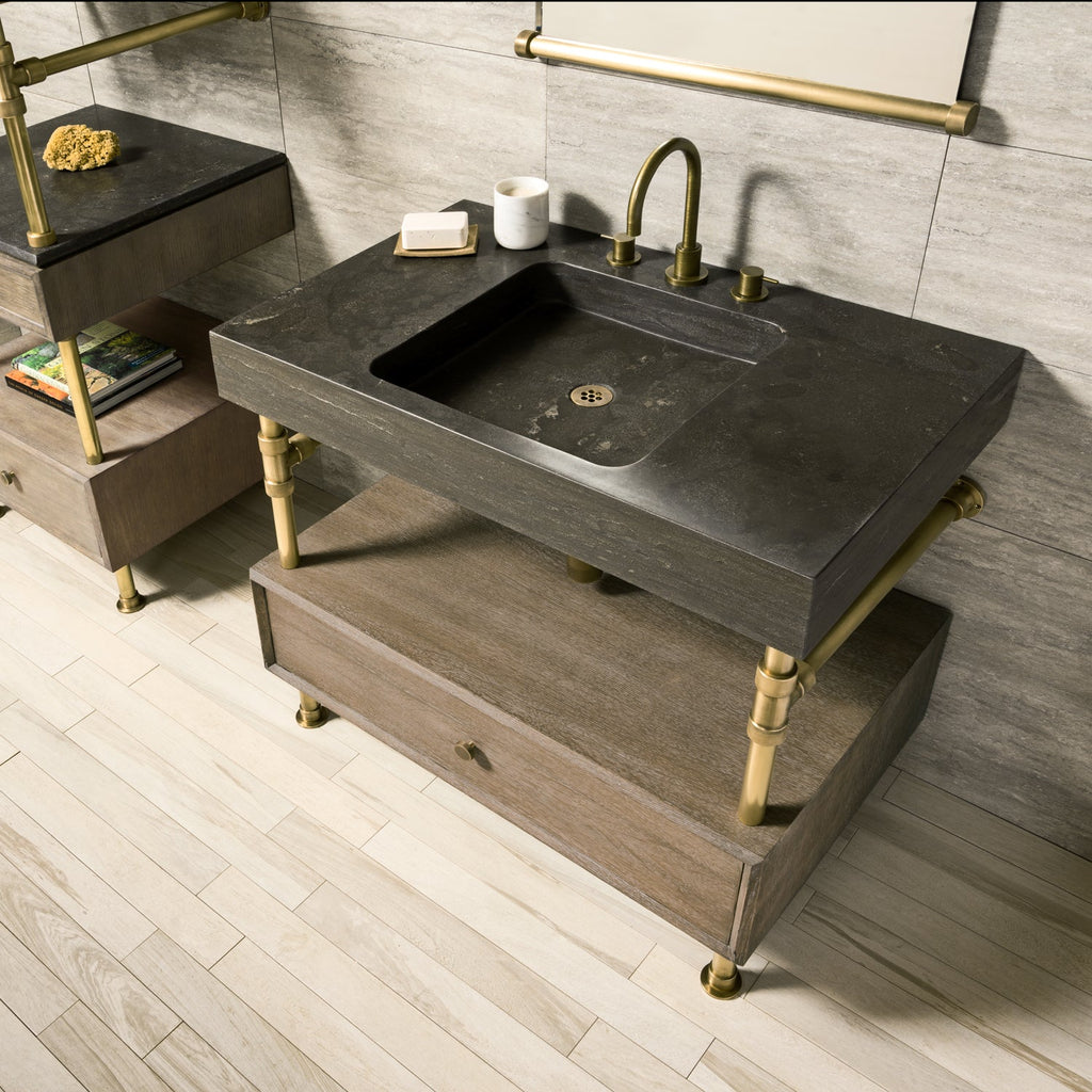 Terra Bath Sink with Elemental Classic Drawer Vanity