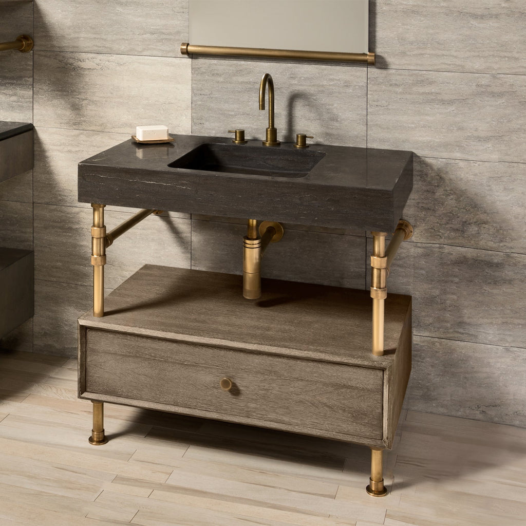 Terra Bath Sink with Elemental Classic Drawer Vanity