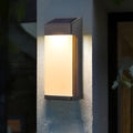2 Pcs Rectangular LED Light-controlled Waterproof Outdoor Solar Sconce Lighting