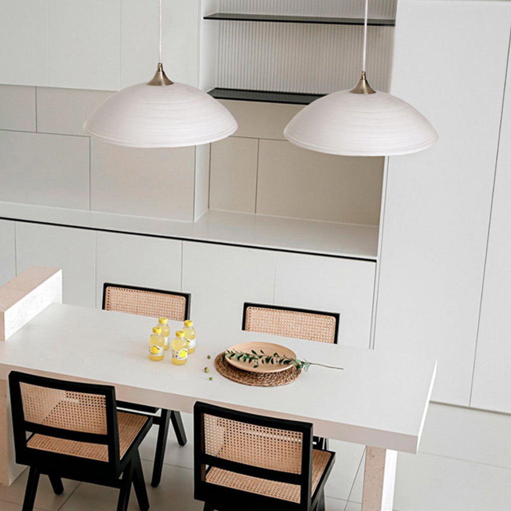 Japanese Style Pendant Light Retro Water Pattern Glass Light